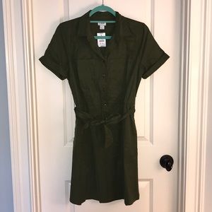 Army Green New J. Crew Dress